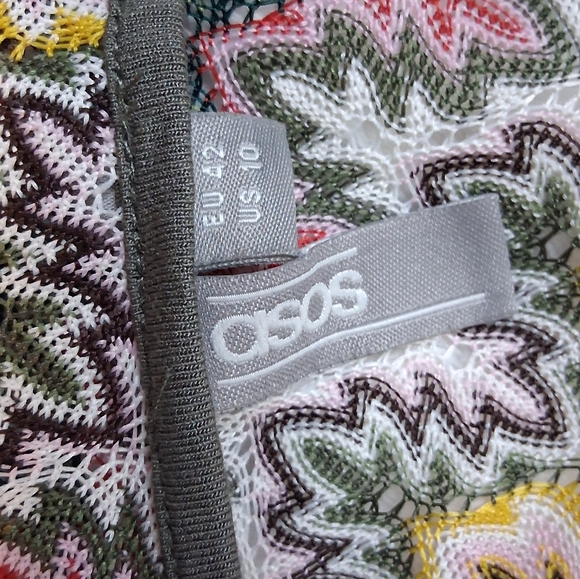 NWOT ASOS Vibrant Zigzag Pattern JUMPSUIT - Picture 10 of 13